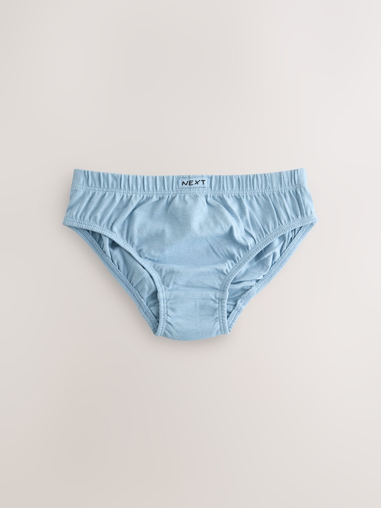 Green/Blue 100% Cotton Briefs 7 Pack (1.5-16yrs) - Image 6 of 11