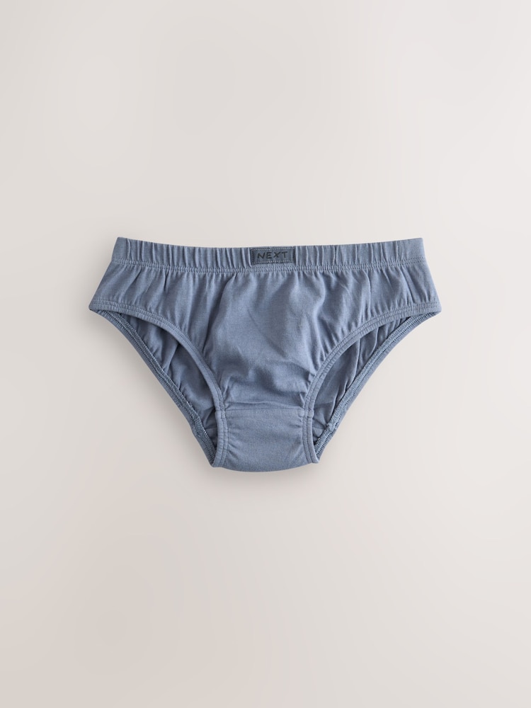 Green/Blue 100% Cotton Briefs 7 Pack (1.5-16yrs) - Image 8 of 11