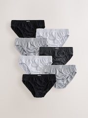 Monochrome 100% Cotton Briefs 7 Pack (1.5-16yrs) - Image 1 of 8