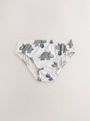 Blue Dinosaur 100% Cotton Printed Briefs 5 Pack (1.5-10yrs) - Image 4 of 9