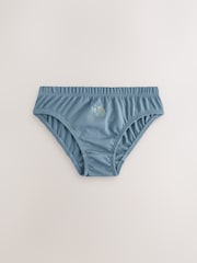 Blue Dinosaur 100% Cotton Printed Briefs 5 Pack (1.5-10yrs) - Image 5 of 9