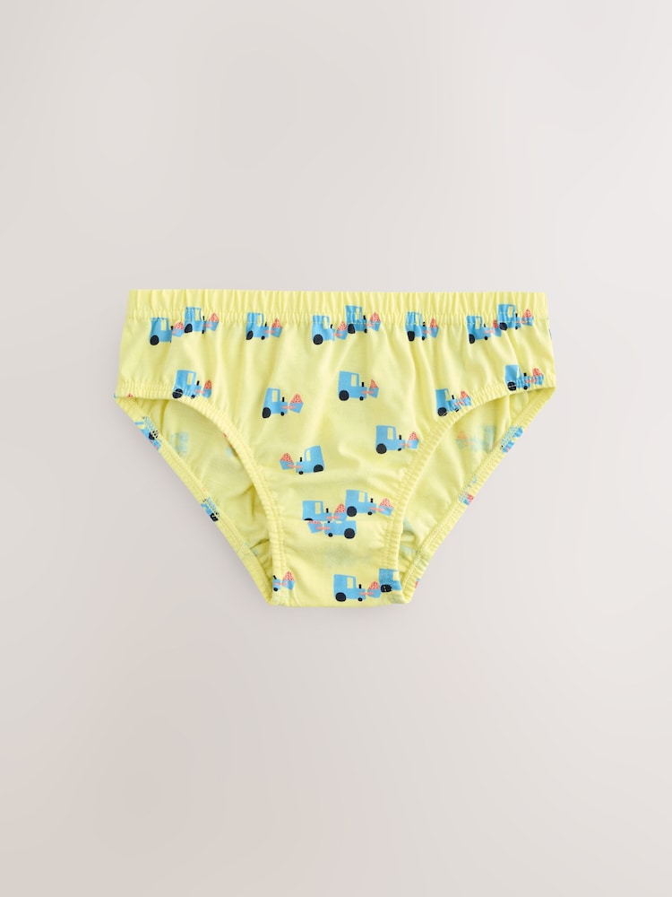 Bright Vehicles 100% Cotton Printed Briefs 5 Pack (1.5-10yrs) - Image 3 of 9
