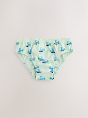 Bright Vehicles 100% Cotton Printed Briefs 5 Pack (1.5-10yrs) - Image 4 of 9