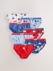 Red/Blue Emergency Vehicles 100% Cotton Briefs 7 Pack (1.5-10yrs) - Image 1 of 11
