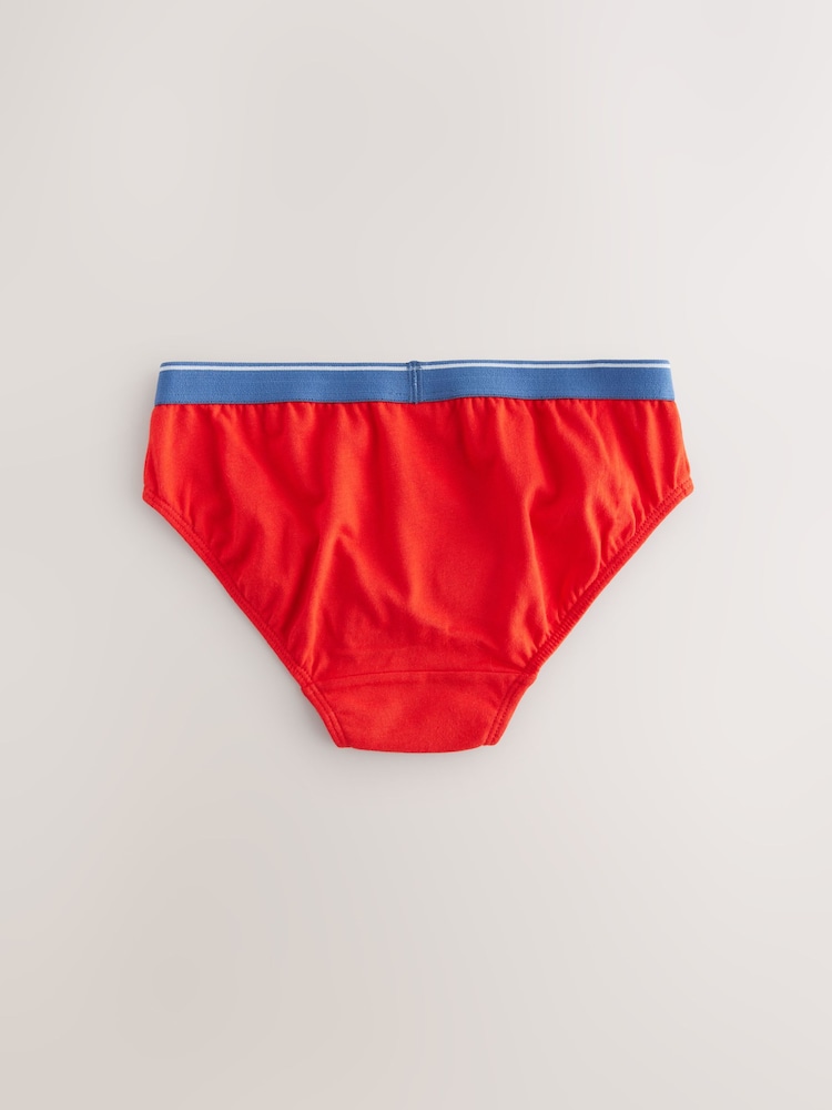 Red/Blue Emergency Vehicles Cotton Briefs 7 Pack (1.5-10yrs) - Image 3 of 11