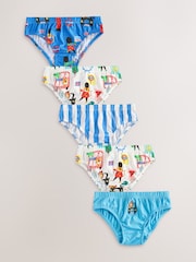 AOP London 100% Cotton Printed Briefs 5 Pack (1.5-10yrs) - Image 1 of 9