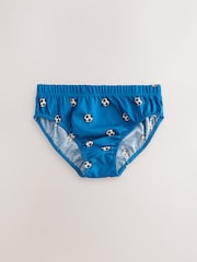 Red/Blue Football 100% Cotton Printed Briefs 5 Pack (1.5-10yrs) - Image 5 of 9