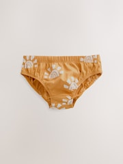Sea Sun Stamp Print 100% Cotton Printed Briefs 5 Pack (1.5-10yrs) - Image 4 of 9