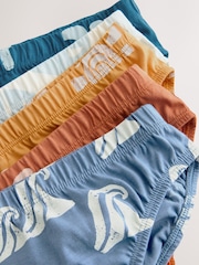 Sea Sun Stamp Print 100% Cotton Printed Briefs 5 Pack (1.5-10yrs) - Image 9 of 9