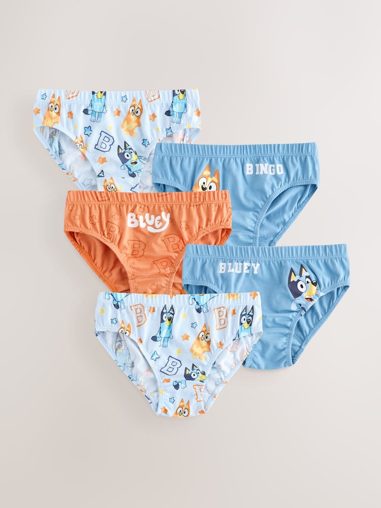Blue Bluey Briefs 5 Pack (1.5-8yrs) - Image 1 of 9