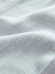 Grey Grandad Collar Cotton Linen Blend Short Sleeve Shirt - Image 7 of 7