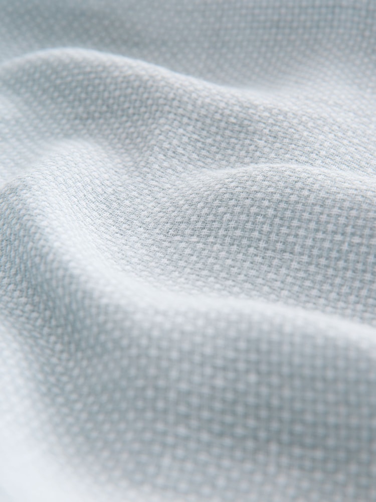 Grey Overhead Cotton Linen Blend Short Sleeve Shirt - Image 8 of 8 Grey Overhead Cotton Linen Blend Short Sleeve Shirt - Image 8 of 8