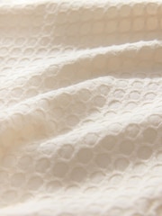 Ecru - Overhemd met korte mouwen van getextureerde Wafelstof en 100% katoen - Image 8 of 8