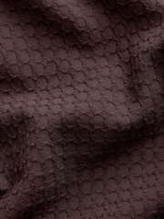 Brun - Manches courtes Chemises 100courtes en coton gaufré texturé - Image 9 of 9