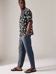 Black Snake Printed Short Sleeve Shirt - Image 3 of 8