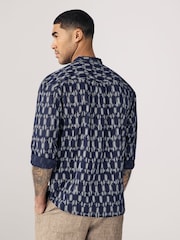 Blue Long Sleeve Printed Shirt - Image 3 of 8