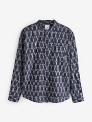 Blue Long Sleeve Printed Shirt - Image 6 of 8