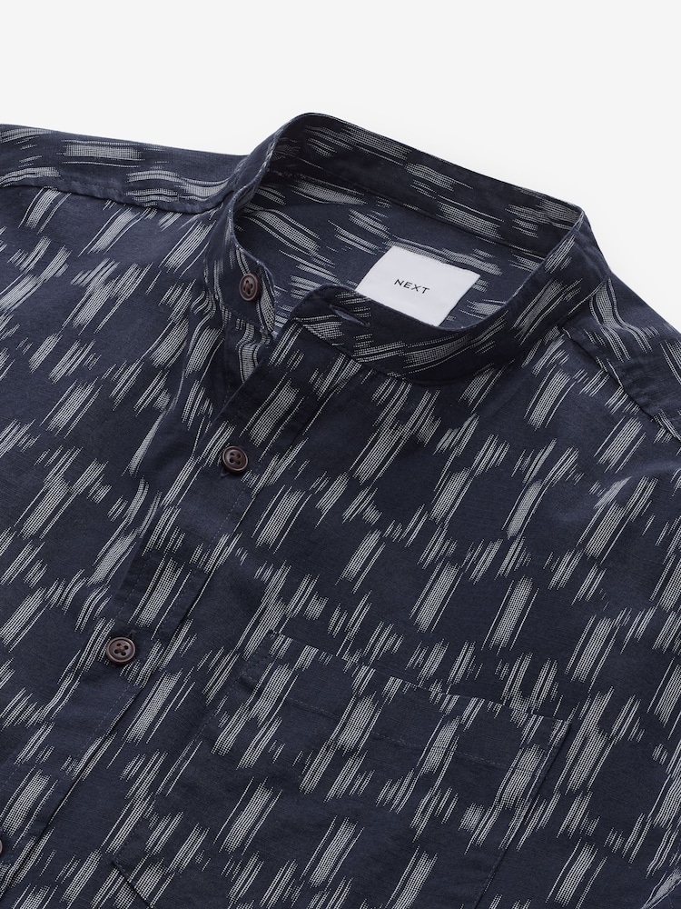 Blue Long Sleeve Printed Shirt - Image 8 of 8