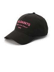 AllSaints Black Underground Logo Baseball Cap - Image 2 of 4