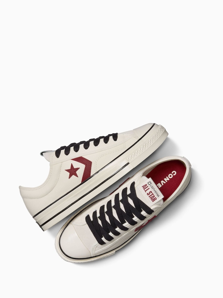 Converse Red/White Star Player 76 Low Trainers - Image 4 of 8