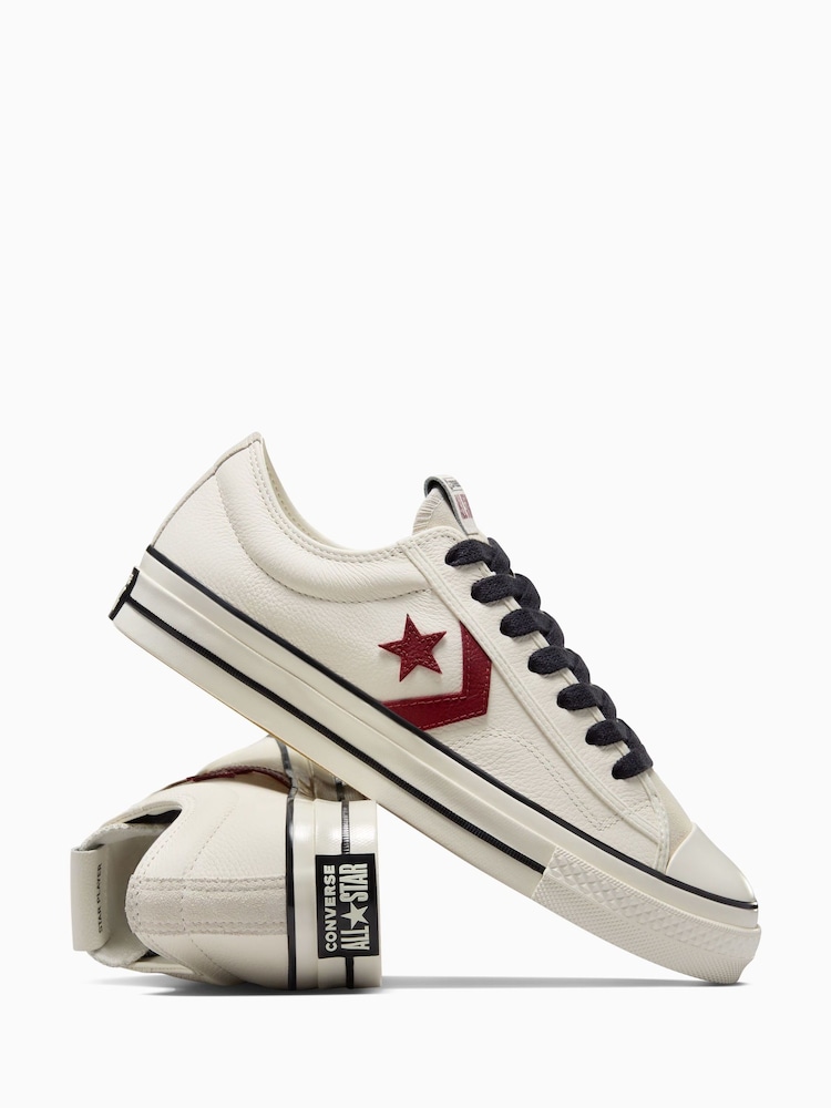 Converse Red/White Star Player 76 Low Trainers - Image 5 of 8