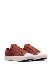 Converse Red Star Player 76 Ox Trainers - Image 5 of 9
