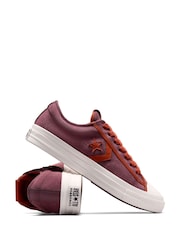 Converse Red Star Player 76 Ox Trainers - Image 6 of 9