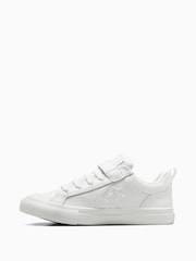Converse White Junior Pro Blaze Strap Trainers - Image 2 of 8