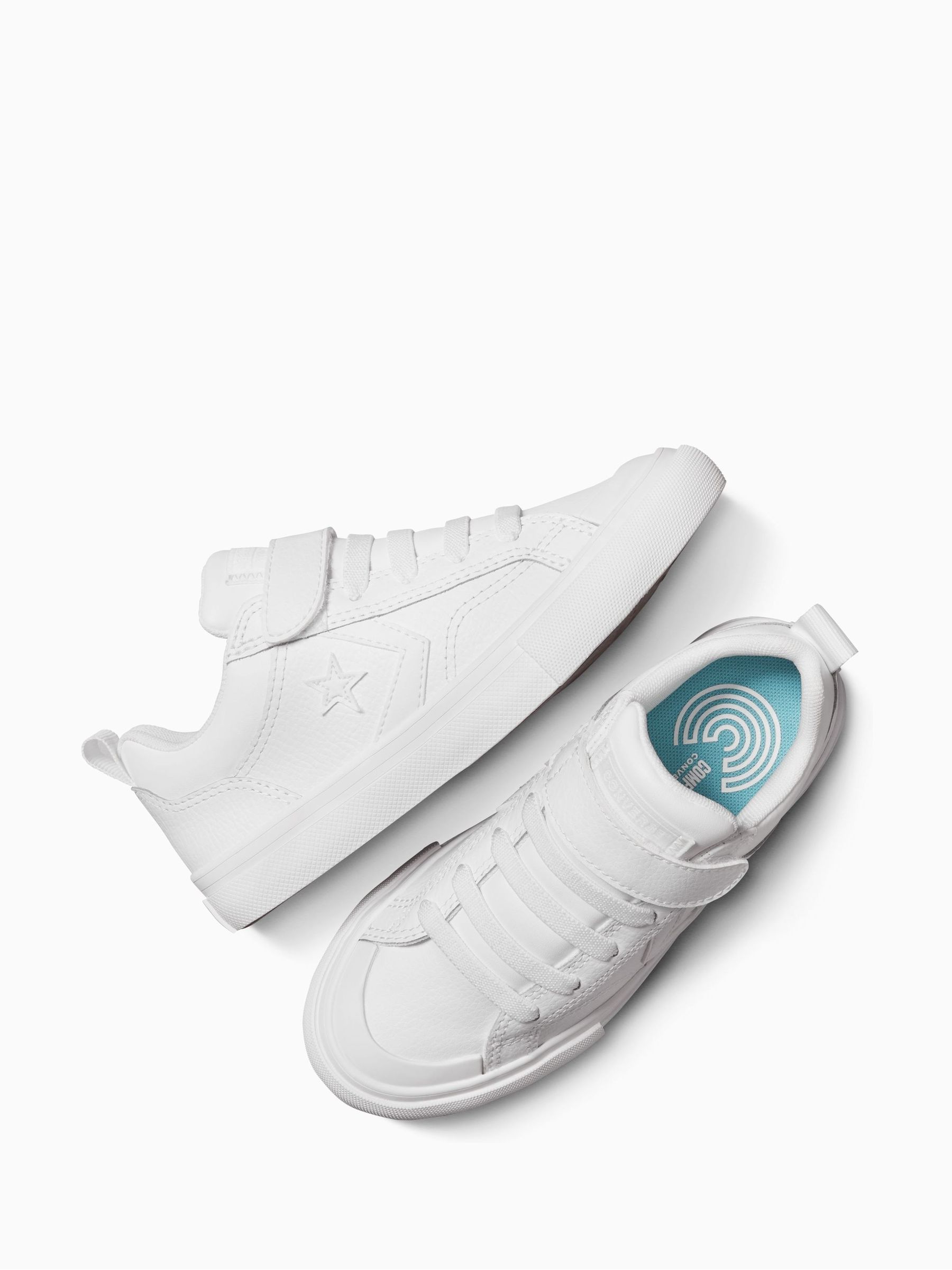 Buy Converse White Junior Pro Blaze Strap Trainers from Next USA