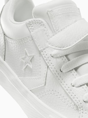 Converse White Junior Pro Blaze Strap Trainers - Image 8 of 8