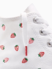 Converse White Juinor EVA Lift Strawberry Patterned Trainers - Image 12 of 12