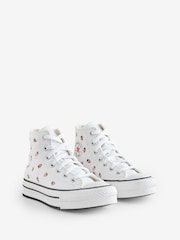 Converse Black Youth EVA Lift Strawberry Print Trainers - Image 4 of 9