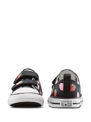 Converse Black Infant 2V Strawberry Print Trainers - Image 4 of 7