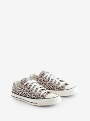 Converse Leopard Print Chuck Taylor Low Trainers - Image 3 of 13