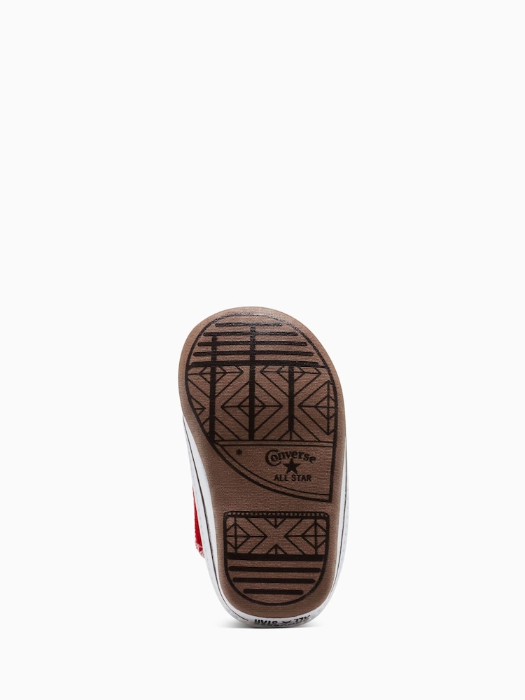Converse Red Chuck Taylor Baby Canvas Trainers - Image 6 of 6 Converse Red Chuck Taylor Baby Canvas Trainers - Image 6 of 6