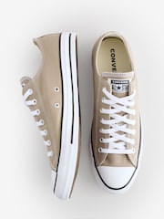 Converse Grey Chuck Taylor All Star Low Trainers - Image 4 of 9