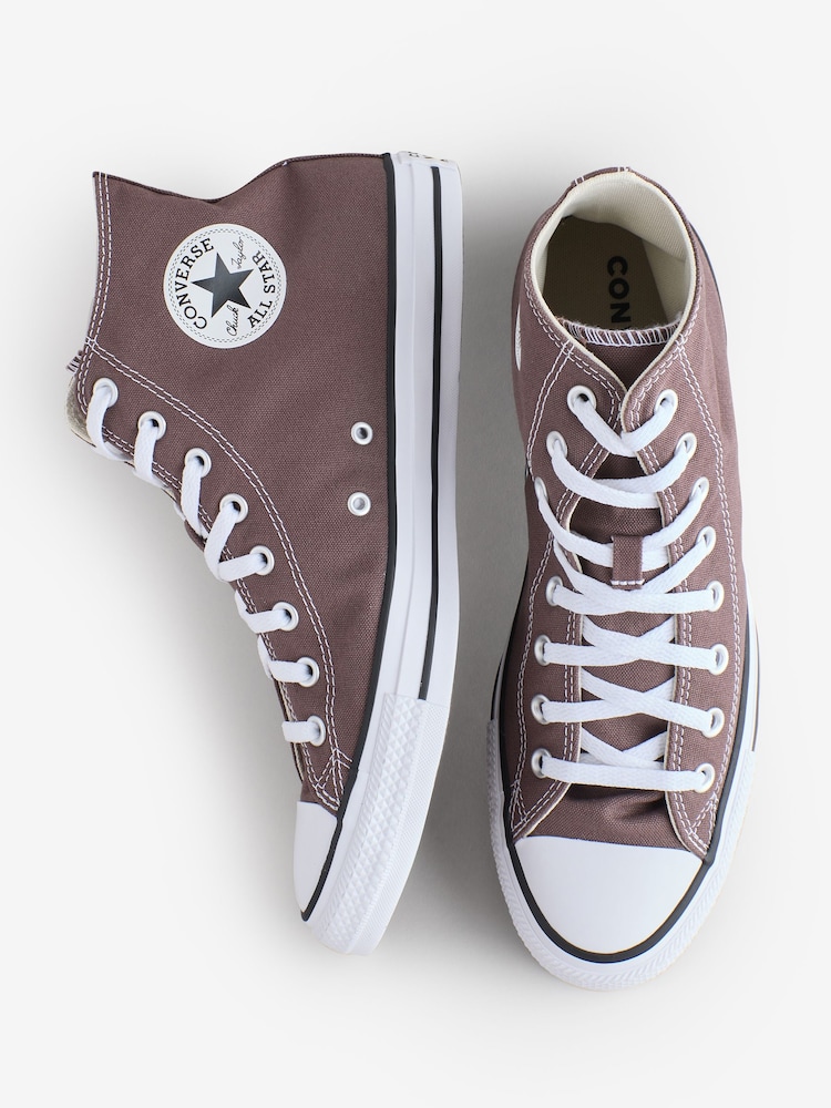 Converse Brown Chuck Taylor All Star High Trainers - Image 5 of 9