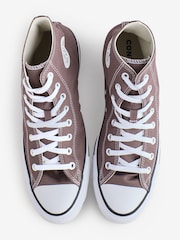 Converse Brown Chuck Taylor All Star High Trainers - Image 6 of 9