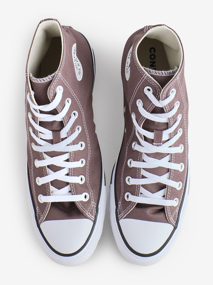 Converse Brown Chuck Taylor All Star High Trainers - Image 6 of 9