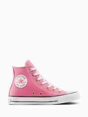 Converse Pink Chuck Taylor All Star Peached Canvas Trainers - Image 1 of 7