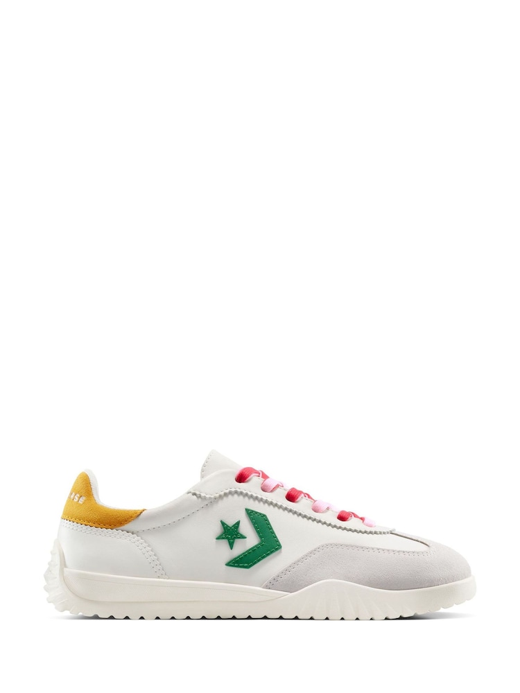 Converse White/Lemon Run Star Low Trainers - Image 4 of 9