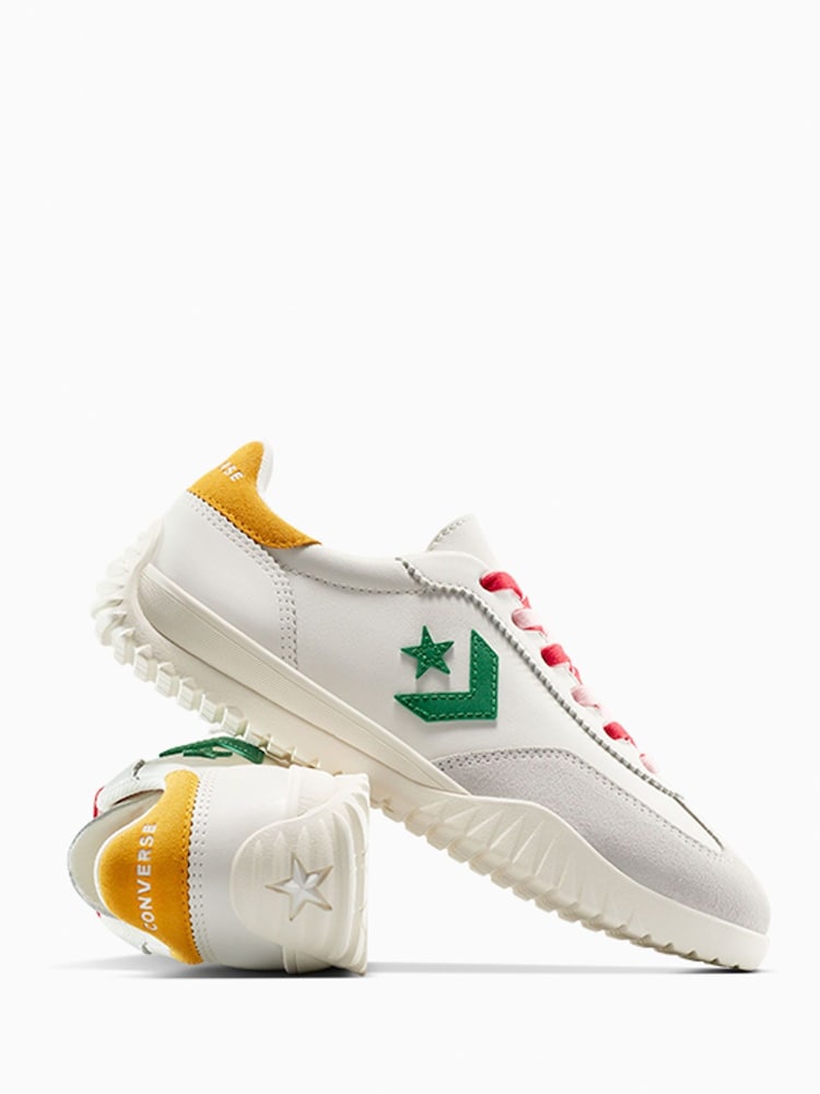 Converse White/Lemon Run Star Low Trainers - Image 6 of 9