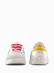Converse White/Lemon Run Star Low Trainers - Image 8 of 9