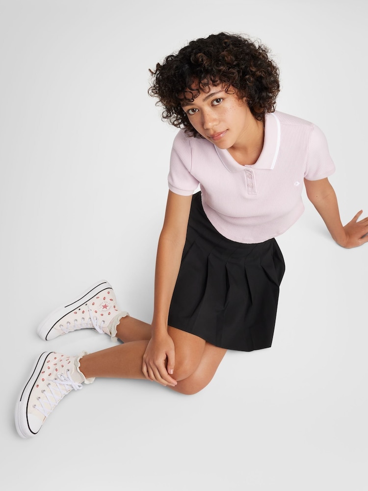 Converse Pink Chuck Taylor All Star Lift Strawberry Trainers - Image 13 of 13