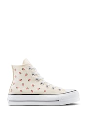 Converse Pink Chuck Taylor All Star Lift Strawberry Trainers - Image 5 of 13