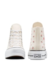 Converse Pink Chuck Taylor All Star Lift Strawberry Trainers - Image 7 of 13