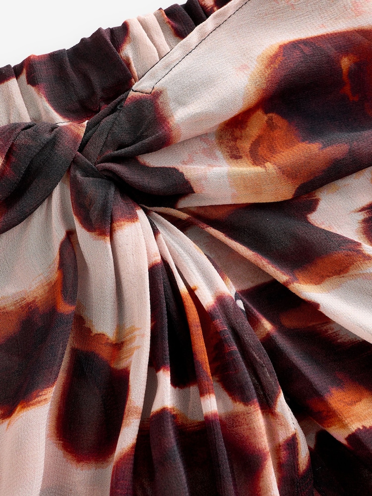 B by Ted Baker Animal Print Woven Viscose Beach Skirt - Image 7 of 7