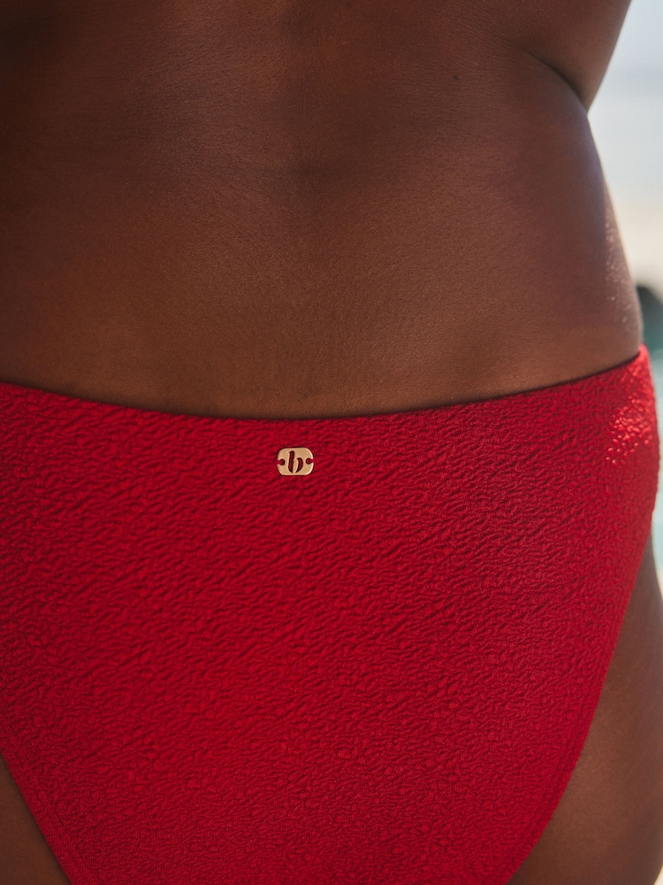 B by Ted Baker Textured Sparkle High Leg Bikini Bottoms - Image 4 of 4 B by Ted Baker Textured Sparkle High Leg Bikini Bottoms - Image 4 of 4