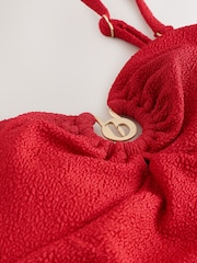 Tummy Control Textured Sparkle Bandeau Swimsuit - Image 8 of 10