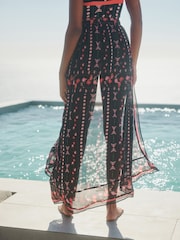 B by Ted Baker Black Floral Cover-Up - Image 4 of 4